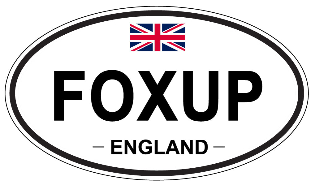 FOXUP, England - Oval Magnet