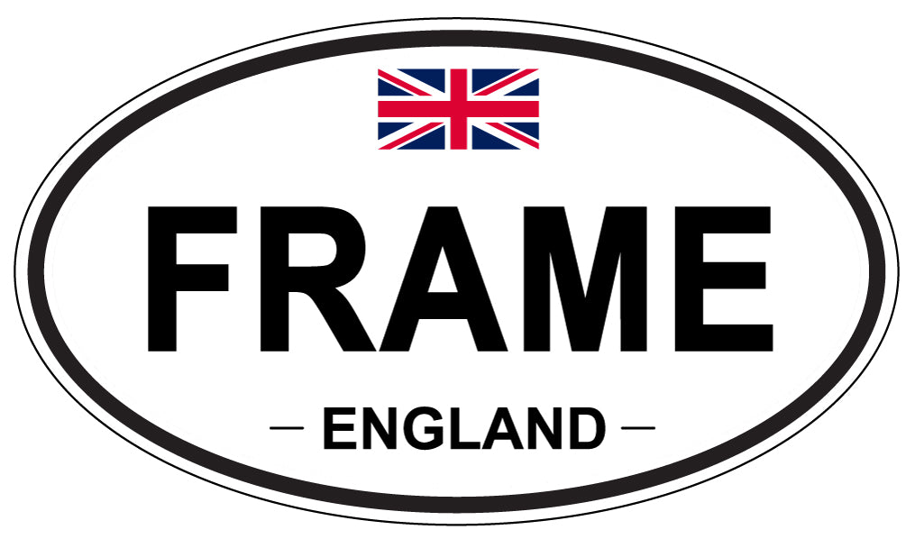 FRAME, England - Oval Magnet