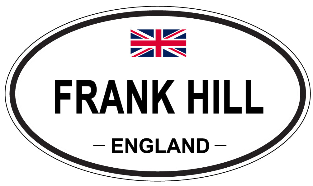 FRANK HILL, England - Oval Magnet