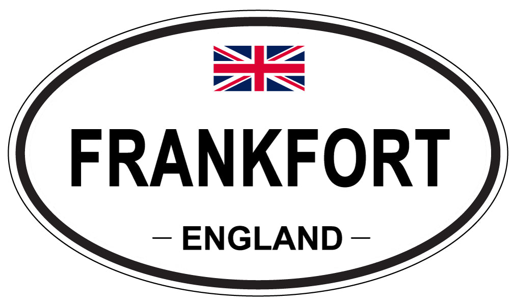 FRANKFORT, England - Oval Magnet