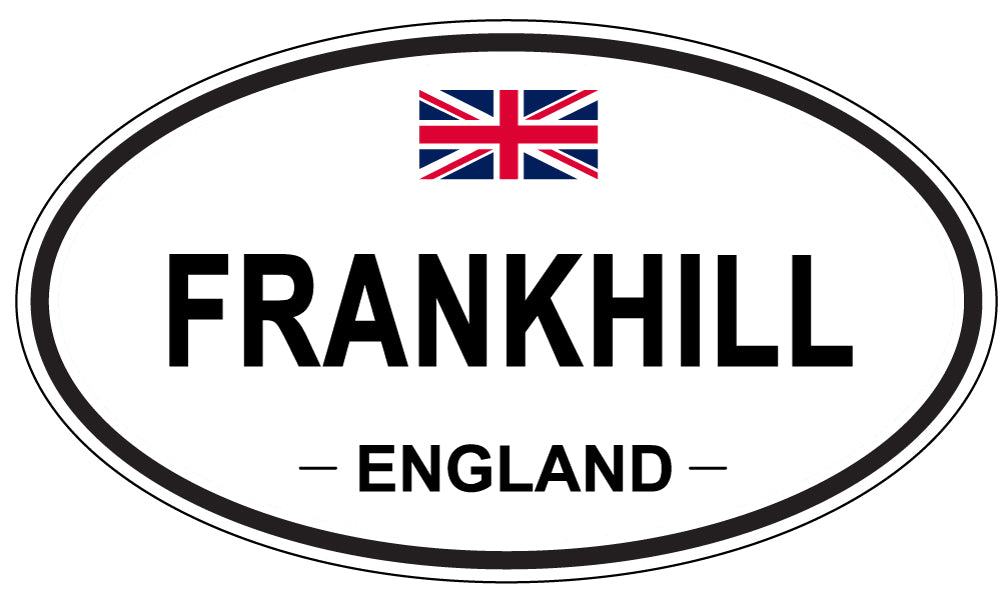 FRANKHILL, England - Oval Magnet