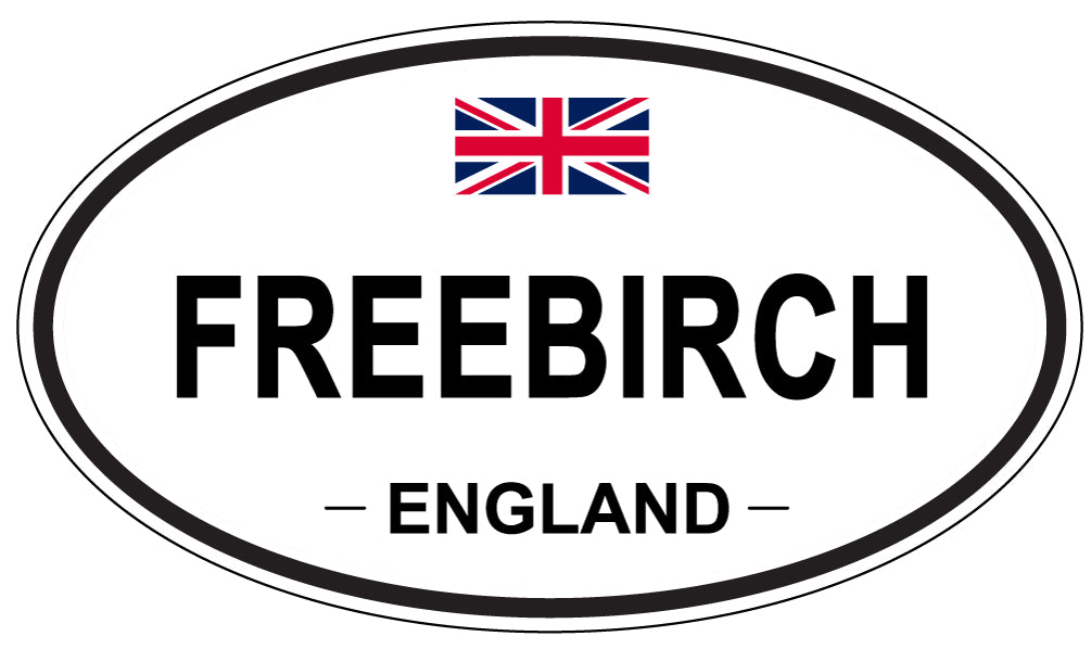 FREEBIRCH, England - Oval Magnet