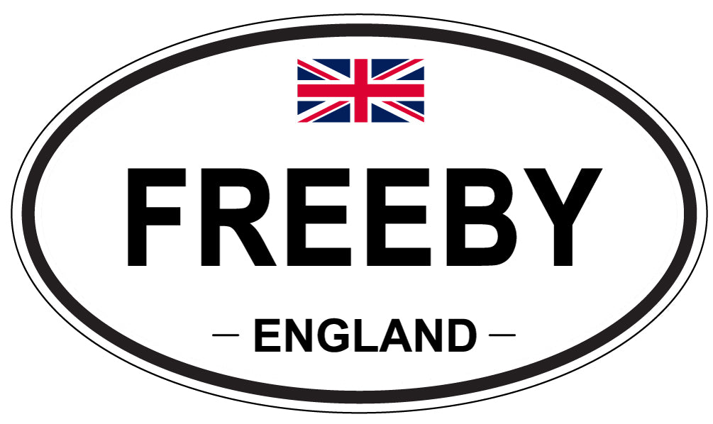 FREEBY, England - Oval Magnet