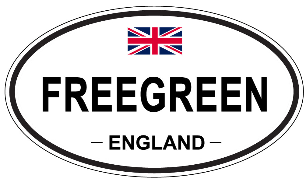 FREEGREEN, England - Oval Magnet