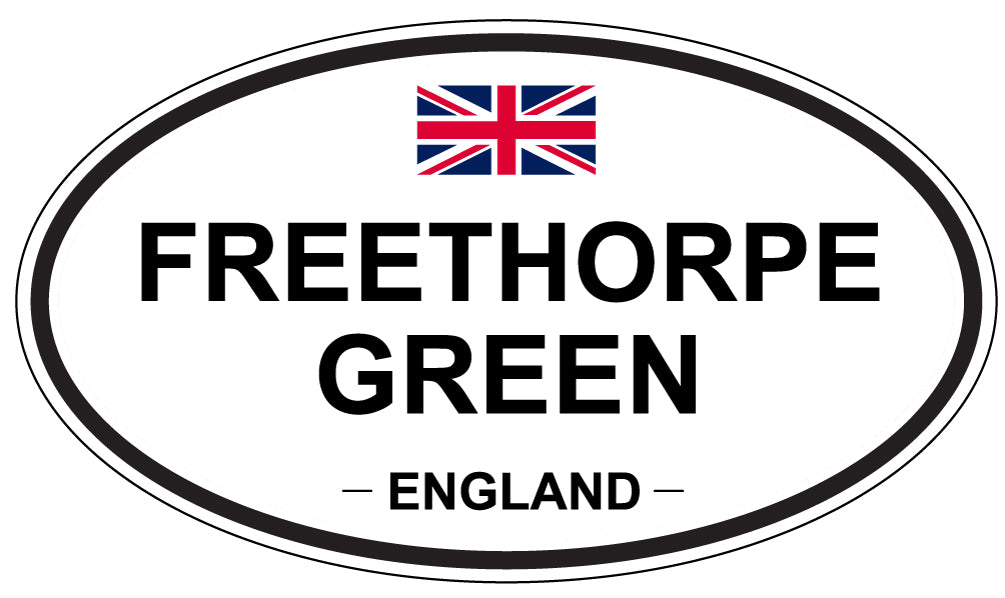 FREETHORPE GREEN, ENGLAND - Oval Sticker