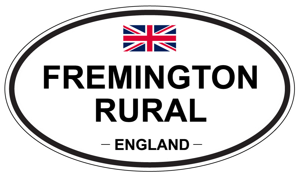 FREMINGTON RURAL, England - Oval Magnet