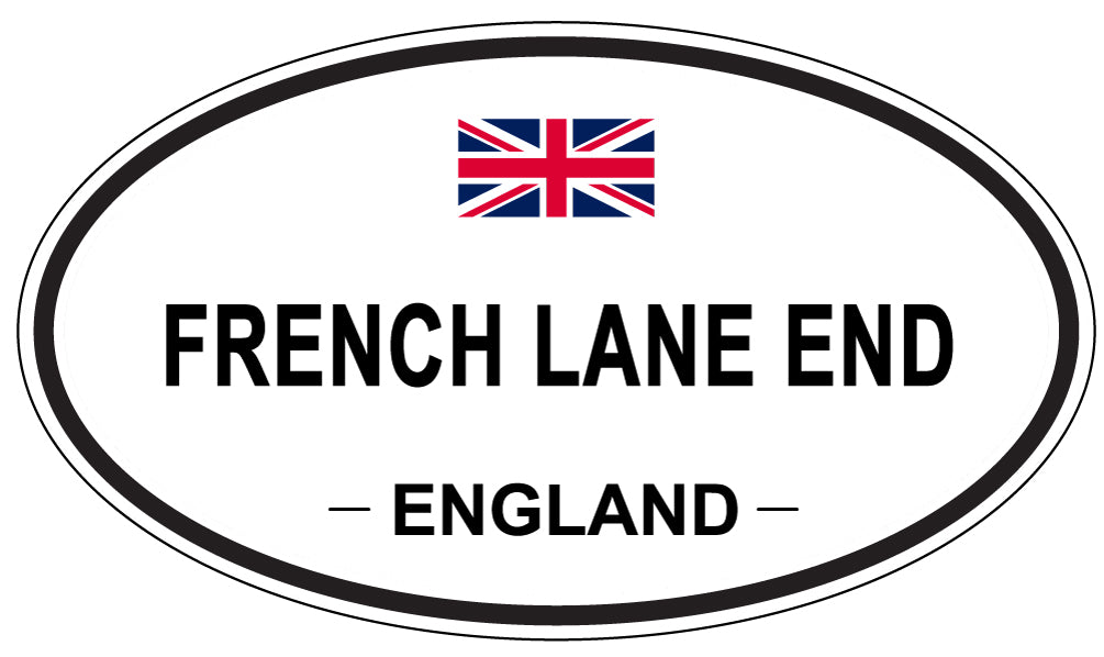 FRENCH LANE END, England - Oval Magnet