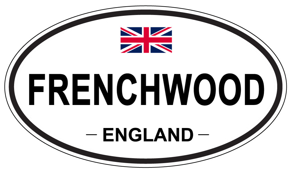 FRENCHWOOD, ENGLAND - Oval Sticker