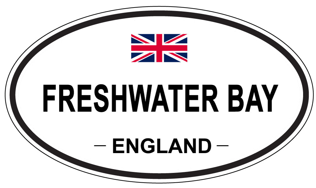 FRESHWATER BAY, England - Oval Magnet