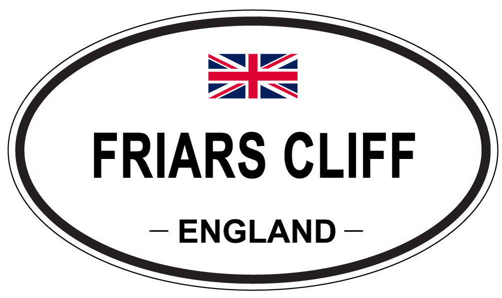 FRIARS CLIFF, England - Oval Magnet