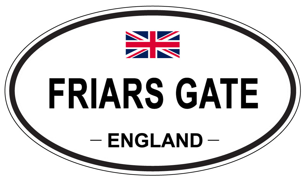 FRIARS GATE, England - Oval Magnet