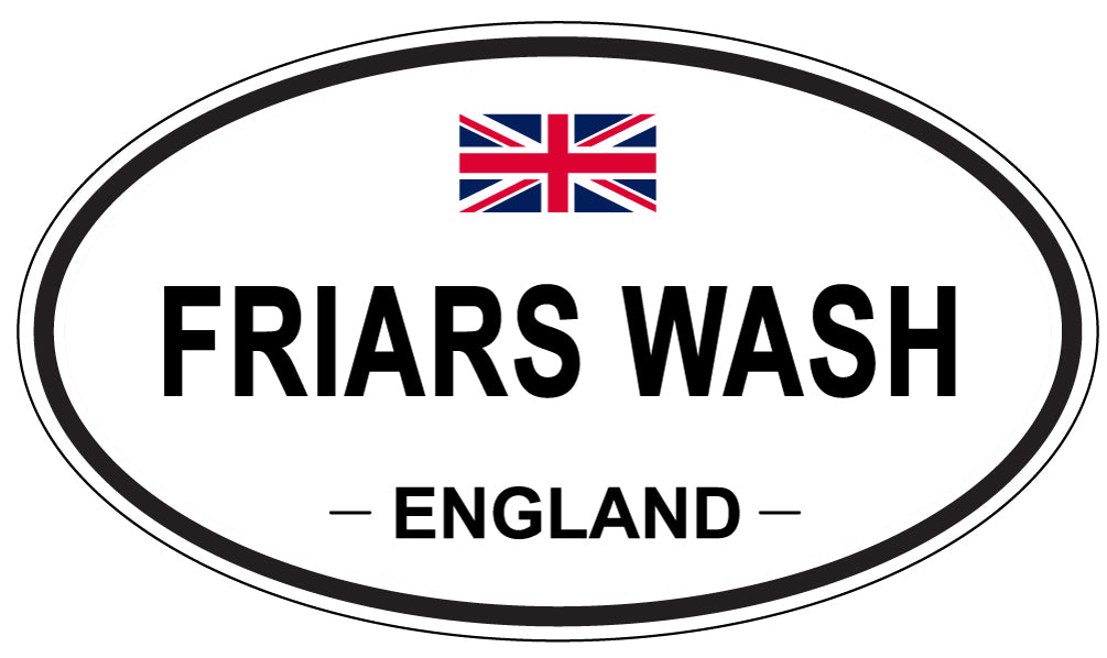 FRIARS WASH, England - Oval Magnet