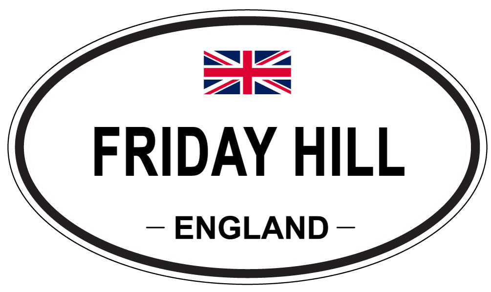 FRIDAY HILL, England - Oval Magnet