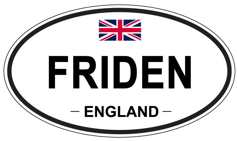 FRIDEN, England - Oval Magnet