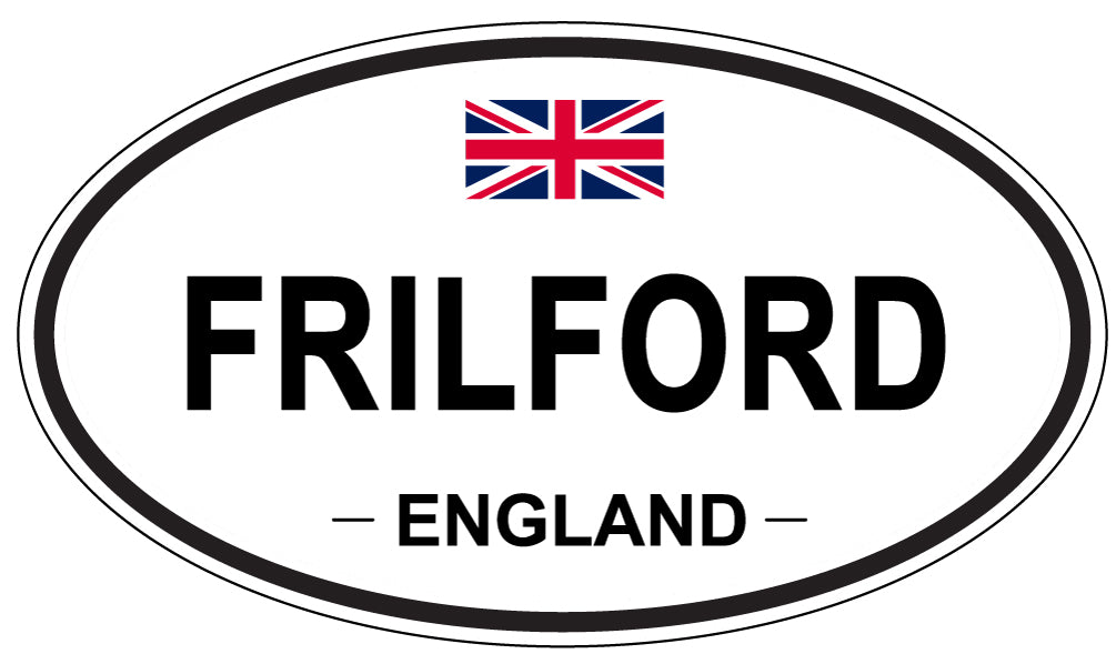 FRILFORD, ENGLAND - Oval Sticker