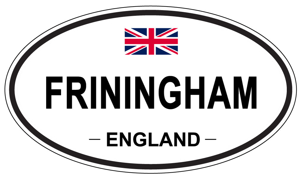 FRININGHAM, ENGLAND - Oval Sticker