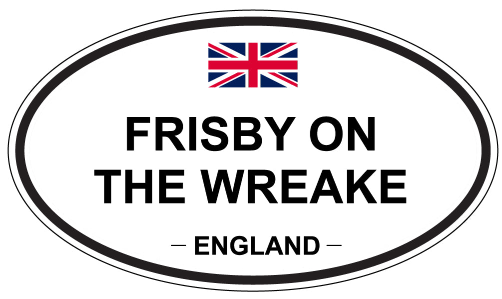 FRISBY ON THE WREAKE, England - Oval Magnet