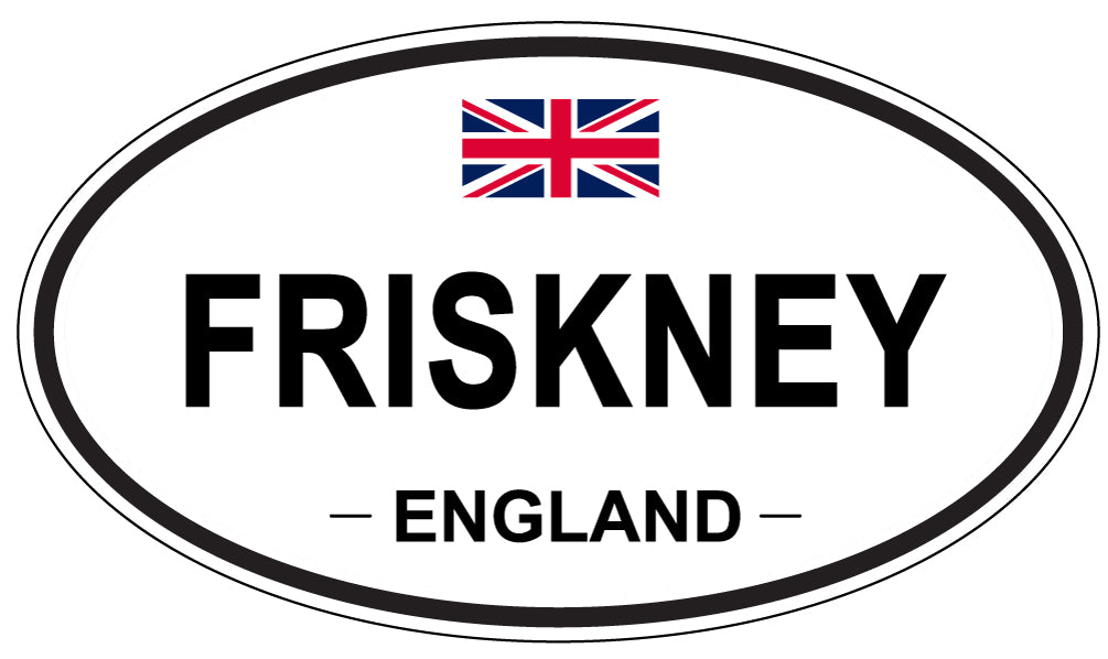 FRISKNEY, ENGLAND - Oval Sticker