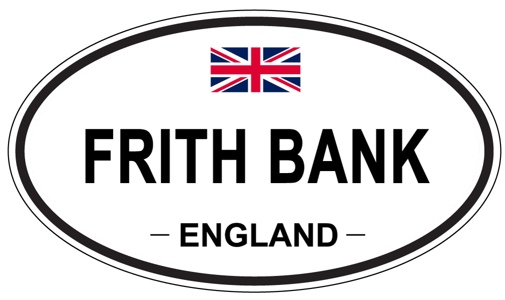 FRITH BANK, ENGLAND - Oval Sticker