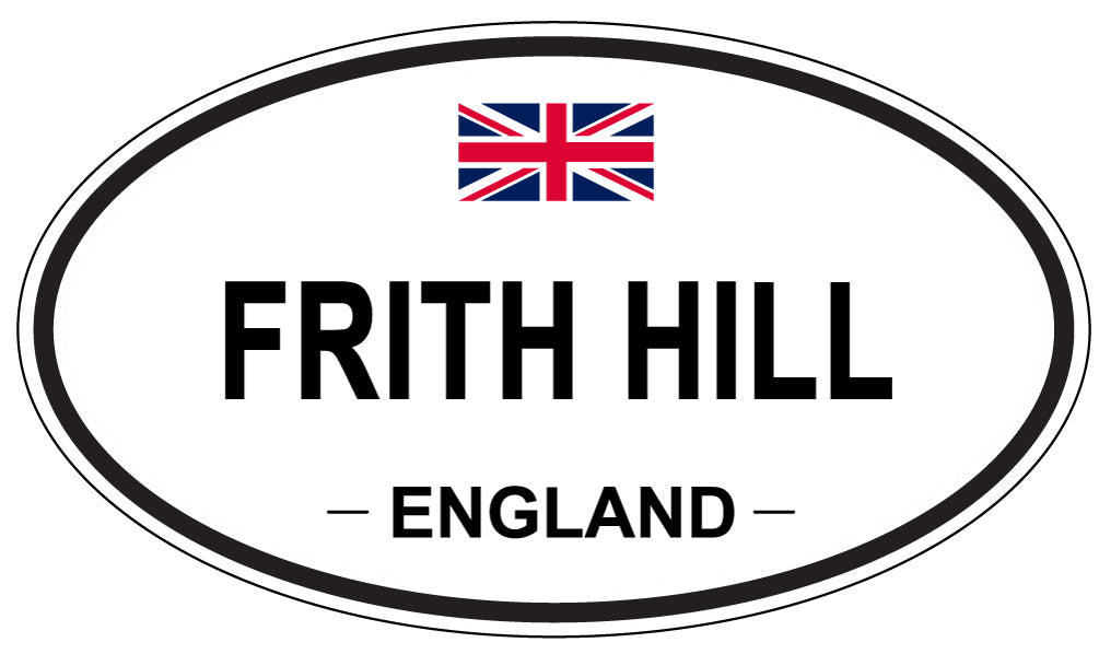 FRITH HILL, ENGLAND - Oval Sticker