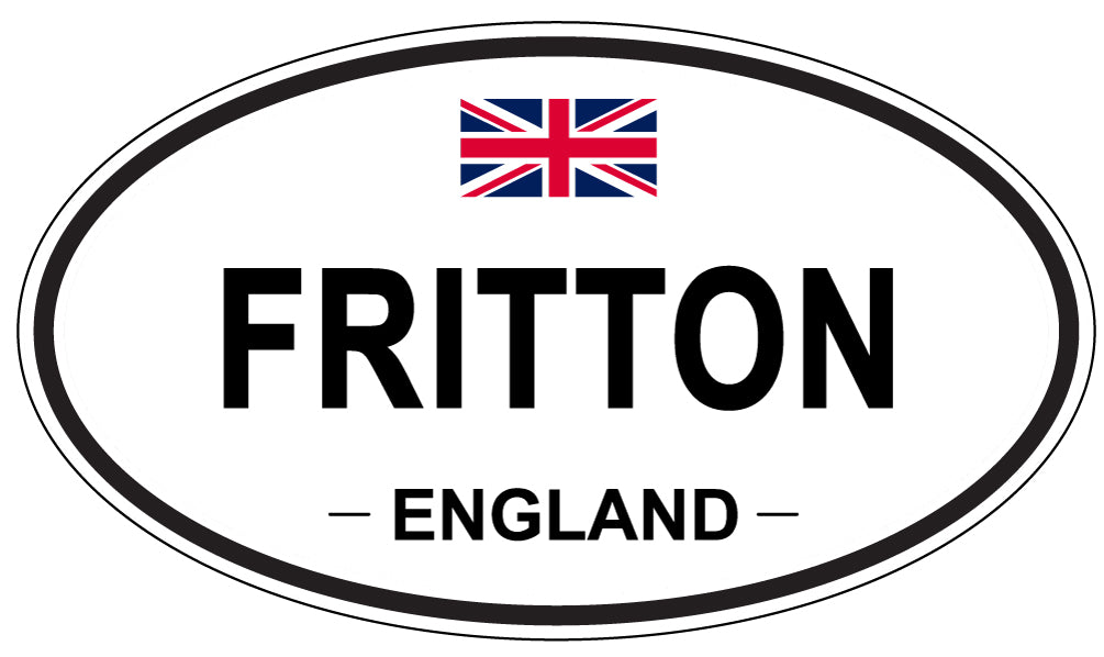 FRITTON, ENGLAND - Oval Sticker