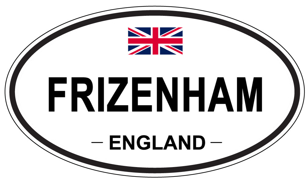 FRIZENHAM, ENGLAND - Oval Sticker