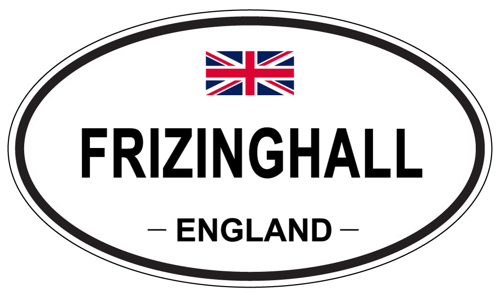 FRIZINGHALL, ENGLAND - Oval Sticker