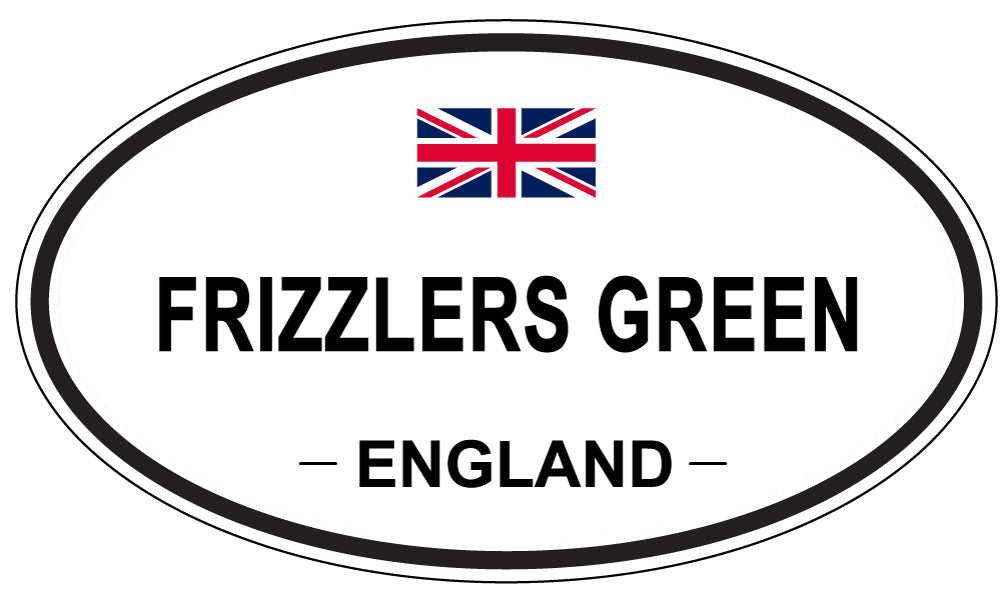 FRIZZLERS GREEN, England - Oval Magnet