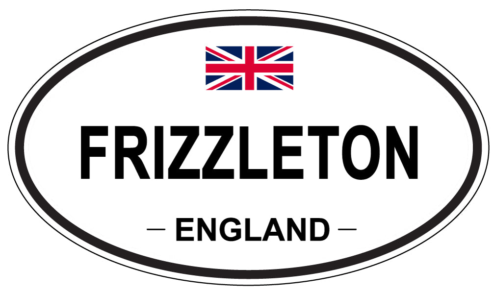 FRIZZLETON, ENGLAND - Oval Sticker