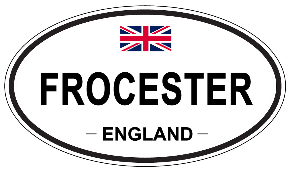FROCESTER, ENGLAND - Oval Sticker