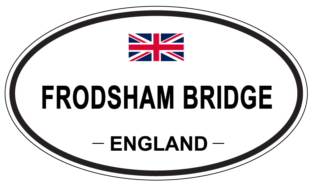 FRODSHAM BRIDGE, ENGLAND - Oval Sticker