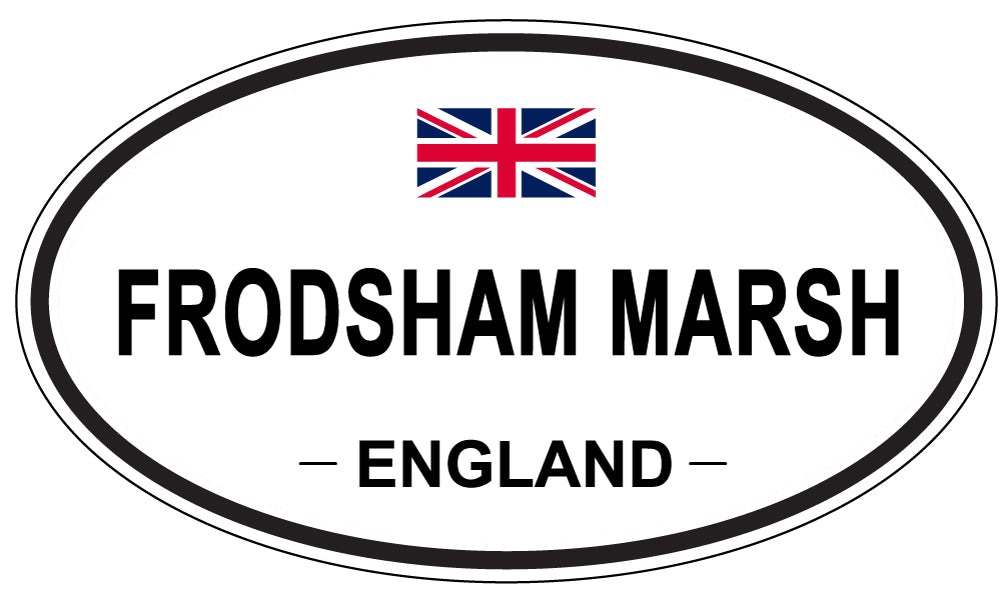 FRODSHAM MARSH, ENGLAND - Oval Sticker
