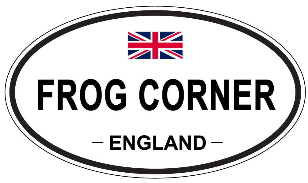 FROG CORNER, England - Oval Magnet
