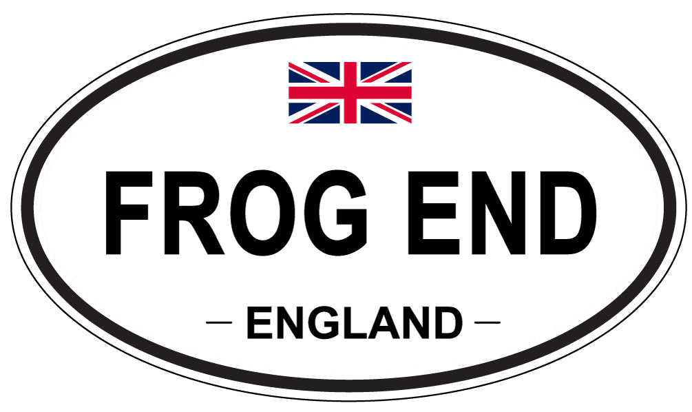 FROG END, England - Oval Magnet