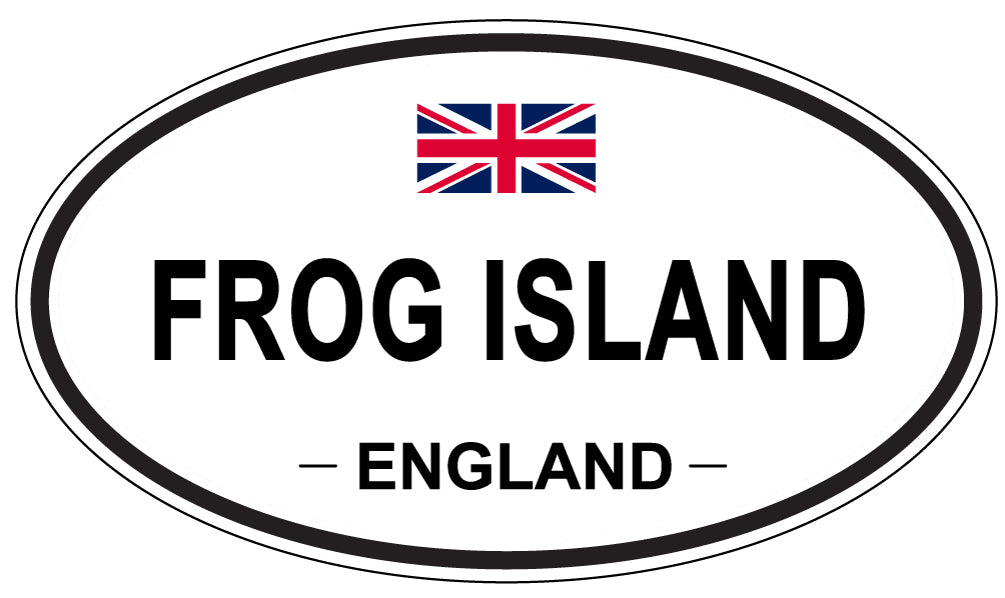 FROG ISLAND, England - Oval Magnet