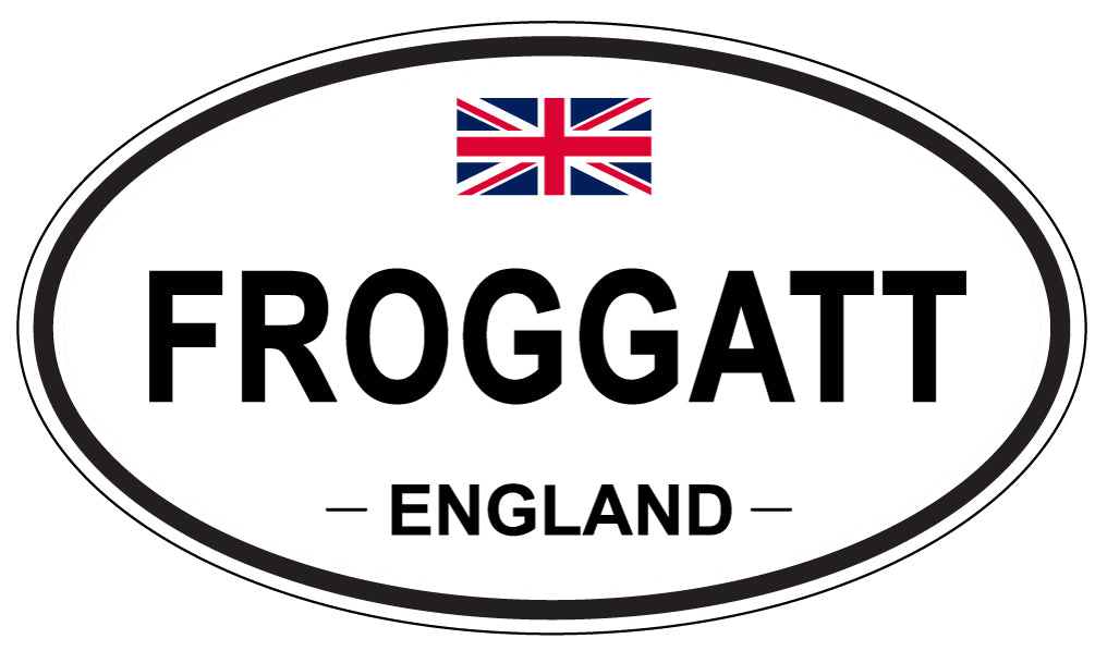 FROGGATT, ENGLAND - Oval Sticker