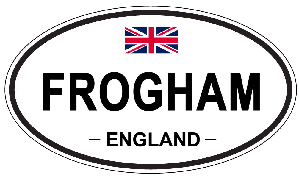 FROGHAM, ENGLAND - Oval Sticker