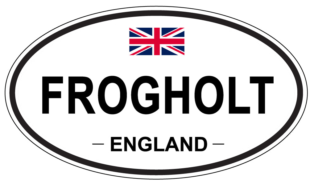 FROGHOLT, ENGLAND - Oval Sticker