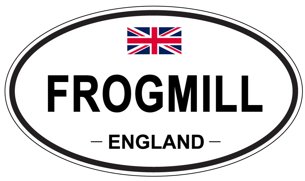 FROGMILL, ENGLAND - Oval Sticker