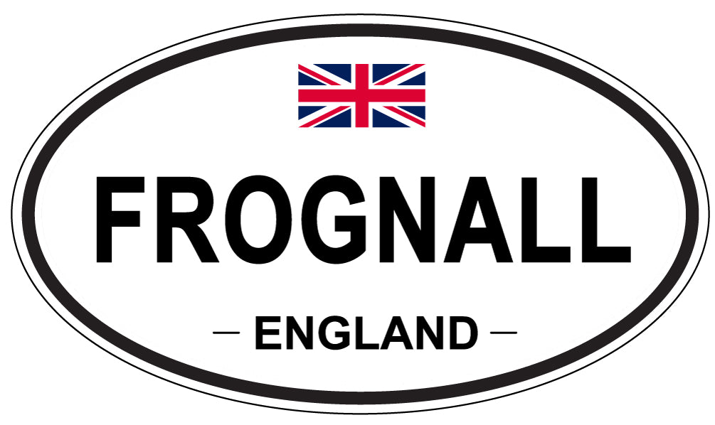 FROGNALL, ENGLAND - Oval Sticker