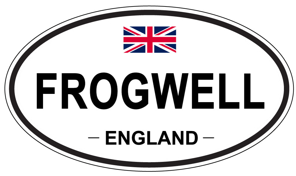 FROGWELL, ENGLAND - Oval Sticker