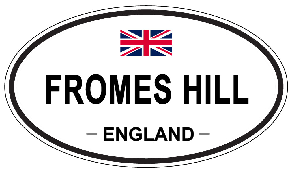 FROMES HILL, ENGLAND - Oval Sticker