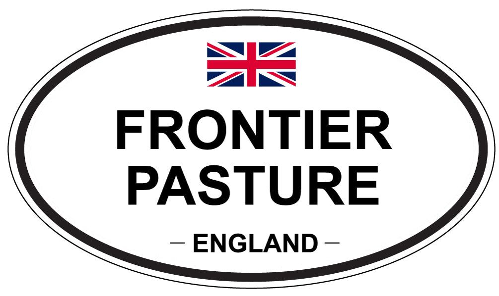 FRONTIER PASTURE, England - Oval Magnet