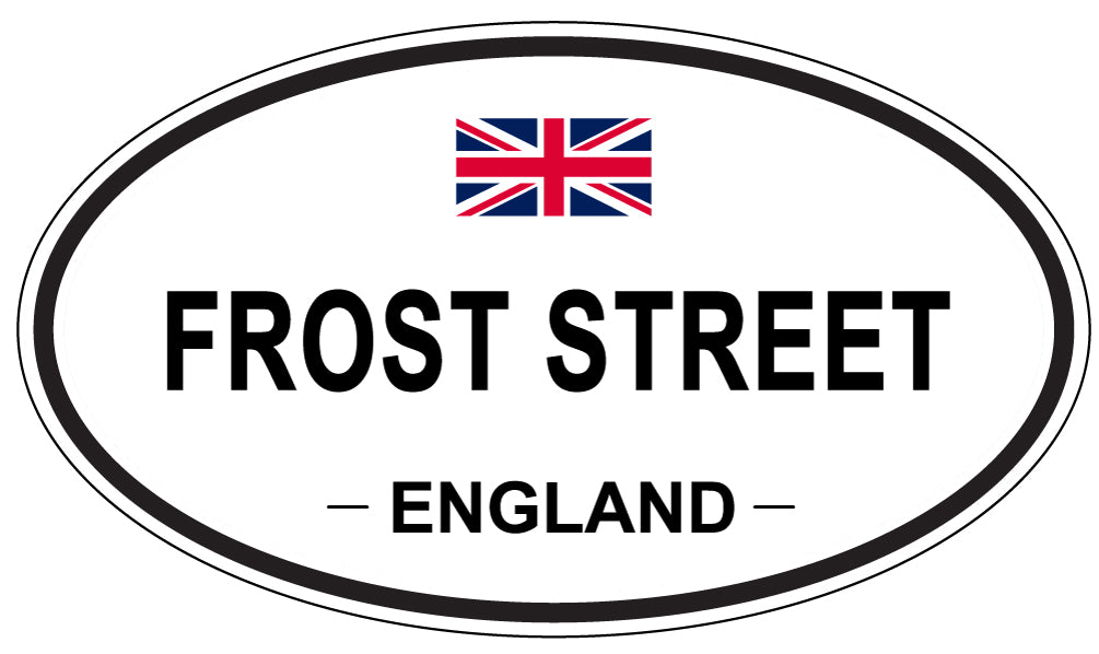 FROST STREET, ENGLAND - Oval Sticker