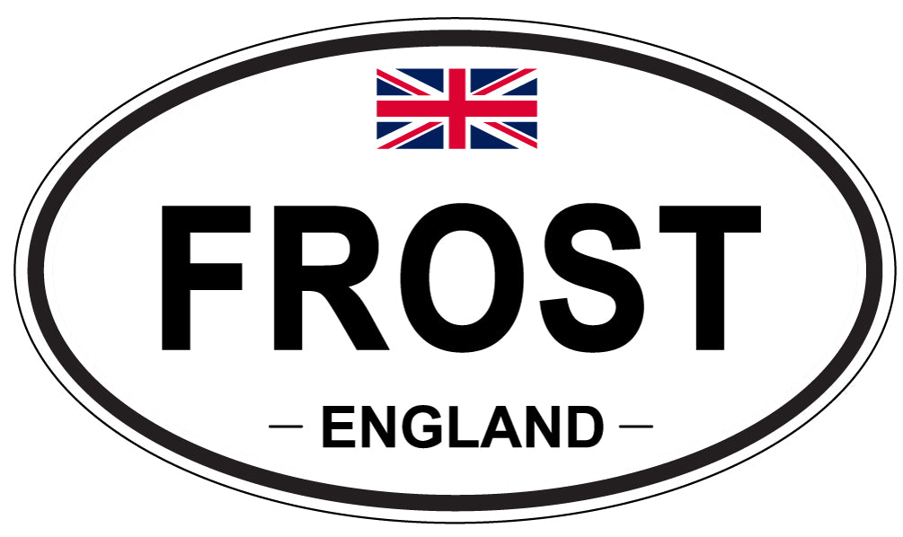 FROST, ENGLAND - Oval Sticker