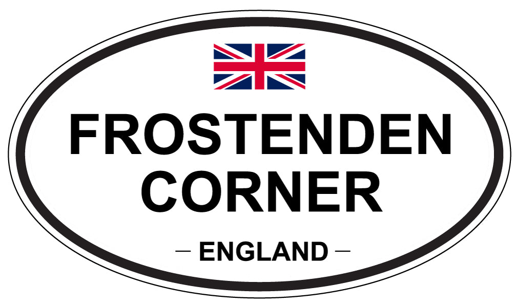 FROSTENDEN CORNER, ENGLAND - Oval Sticker