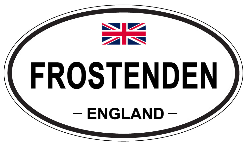 FROSTENDEN, ENGLAND - Oval Sticker