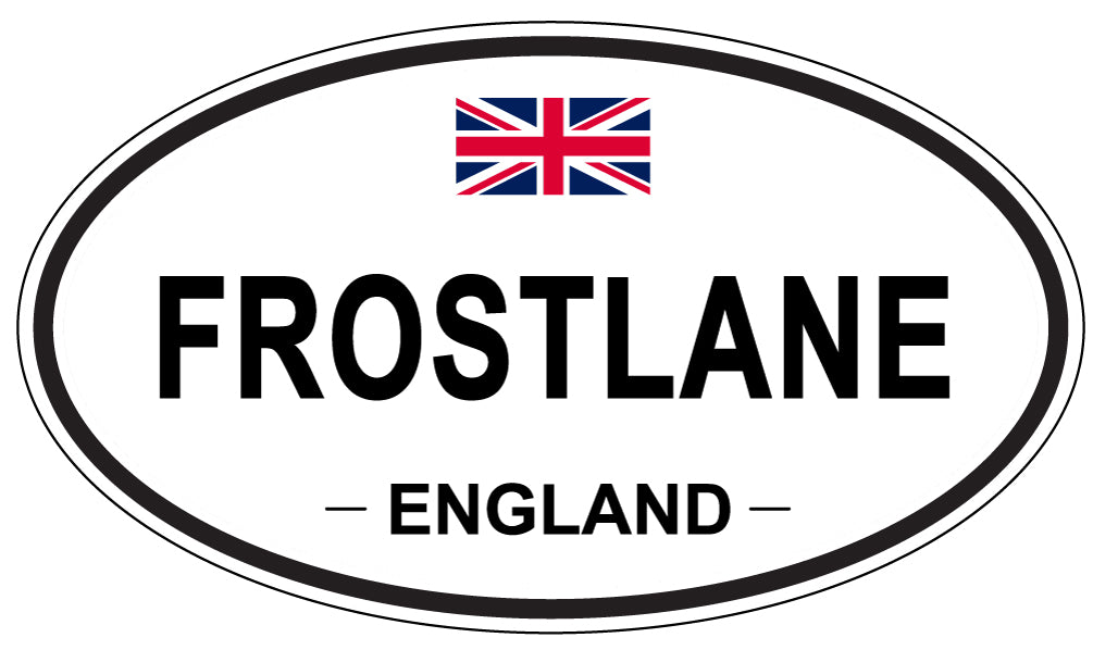 FROSTLANE, ENGLAND - Oval Sticker