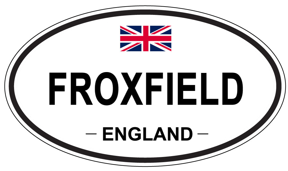 FROXFIELD, ENGLAND - Oval Sticker