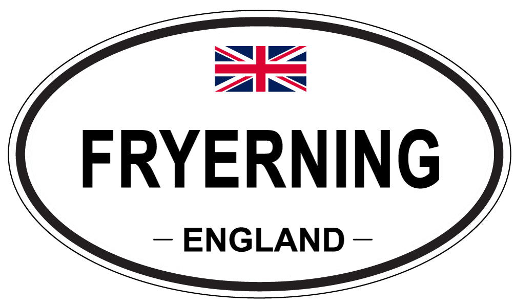 FRYERNING, England - Oval Magnet